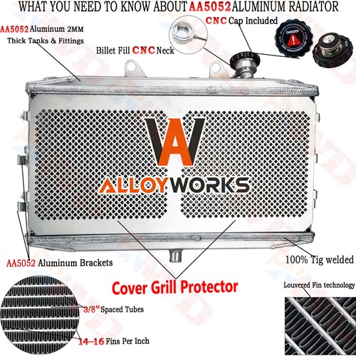 Aluminum radiator with cover - with,