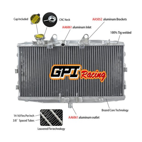 Aluminum radiator for triumph - radiator,