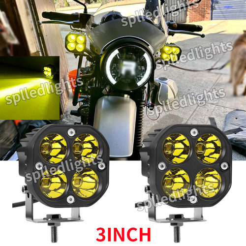 Yellow motorcycle led - yellow,