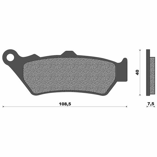 Pair organic brake pads one - pair,