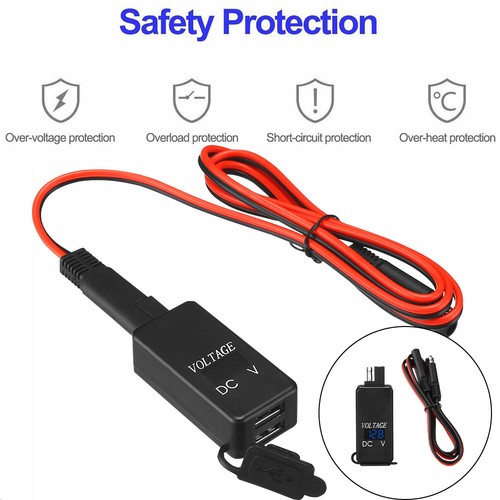 12v dual usb - port, waterproof